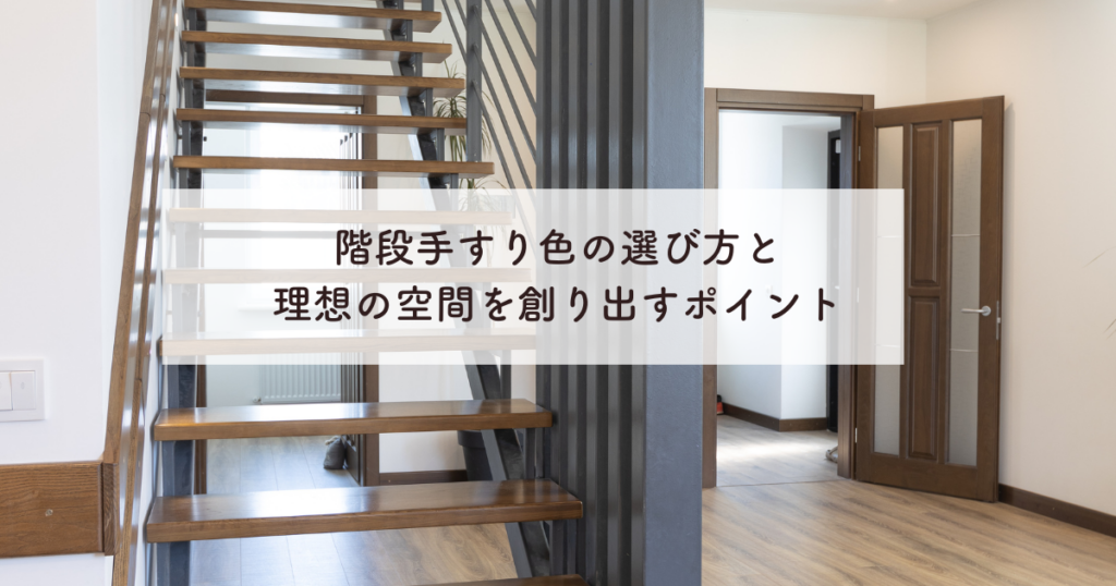 階段手すり色の選び方とは？理想の空間を創り出すポイント