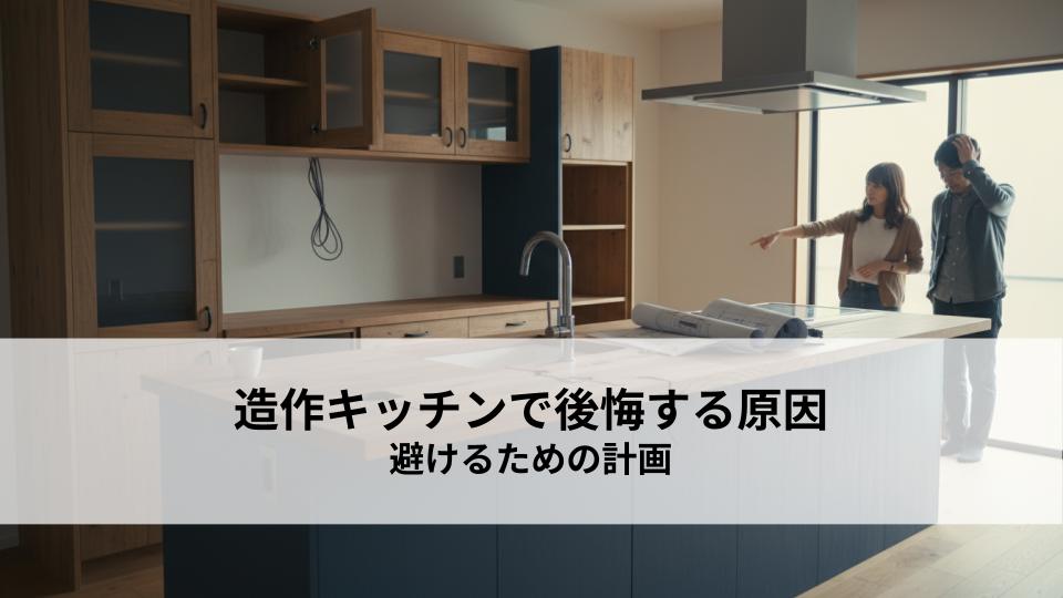 造作キッチンで後悔する原因と、それを避けるための計画とは？